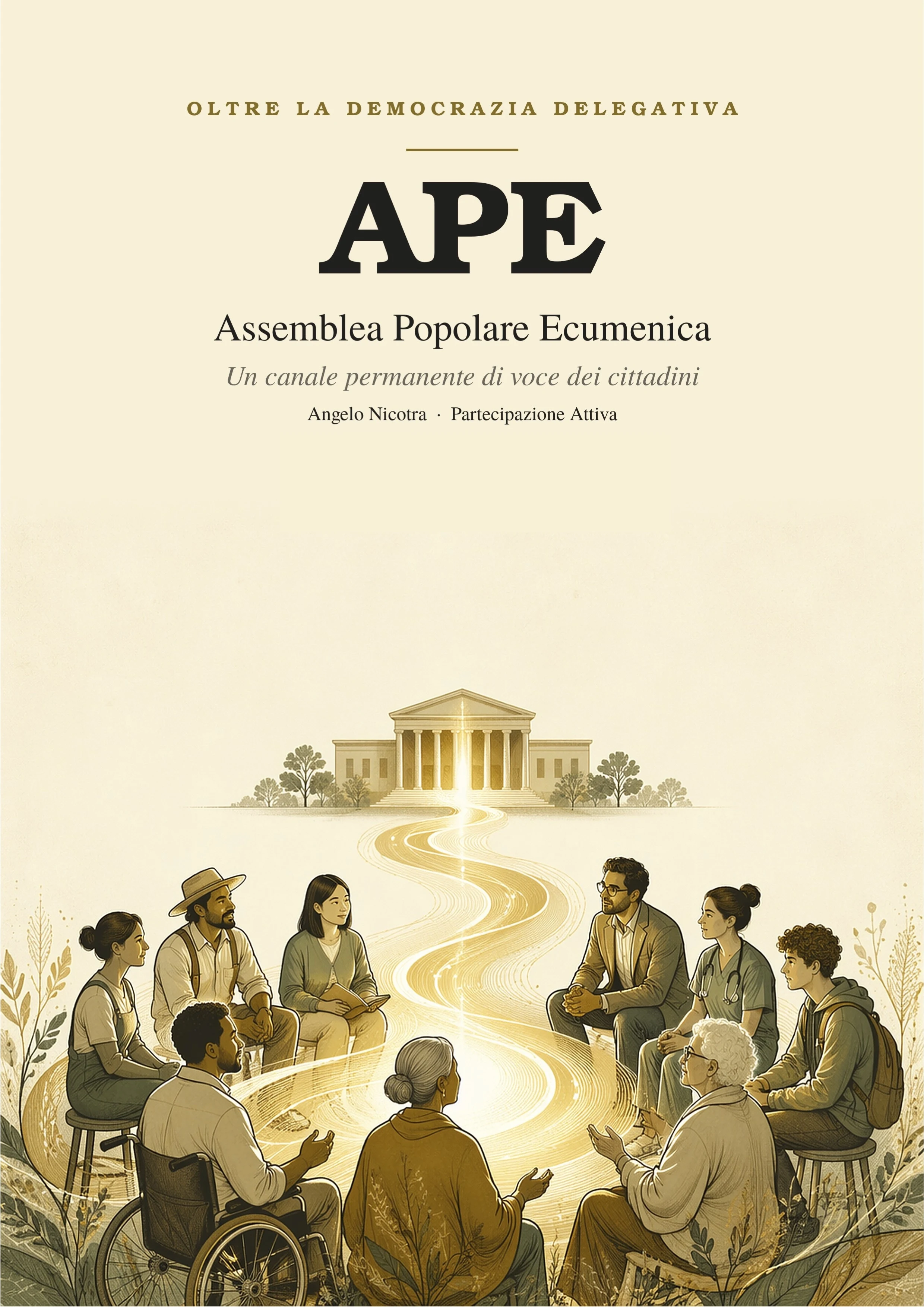 APE — Assemblea Popolare Ecumenica: un canale permanente di voce dei cittadini. Angelo Nicotra, Partecipazione Attiva