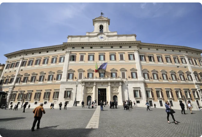 Palazzo Montecitorio, sede della Camera dei Deputati