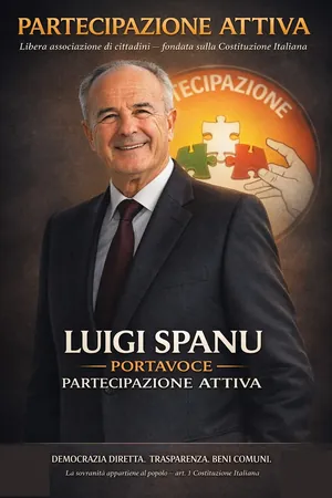 Luigi Spanu, portavoce nazionale di Partecipazione Attiva